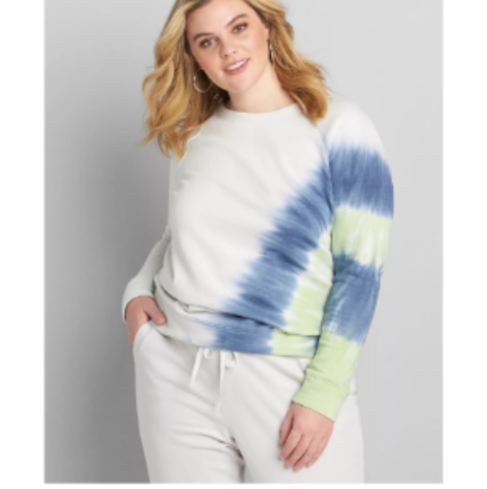Lane Bryant Livi Active Tie Dye jogger set